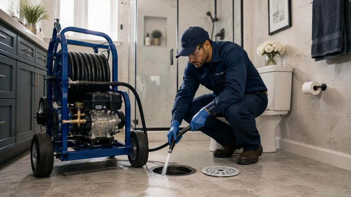 Bathroom Drain Hydro Jetting in Scotts Valley