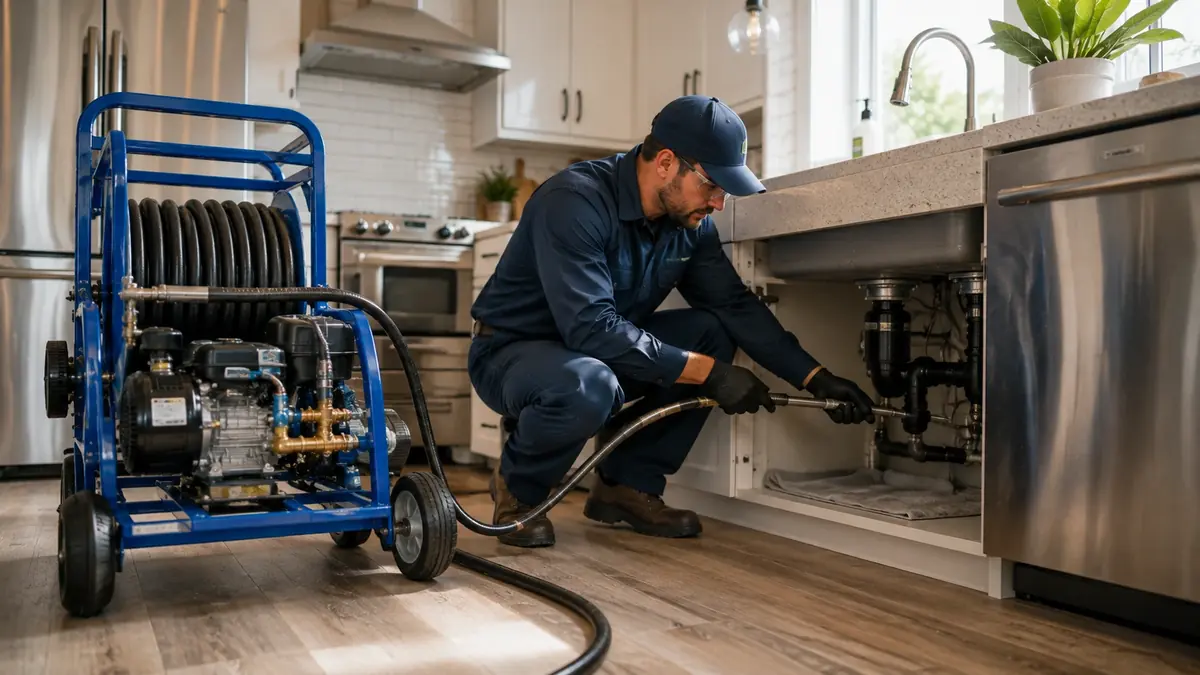 Kitchen Drain Hydro Jetting in Scotts Valley