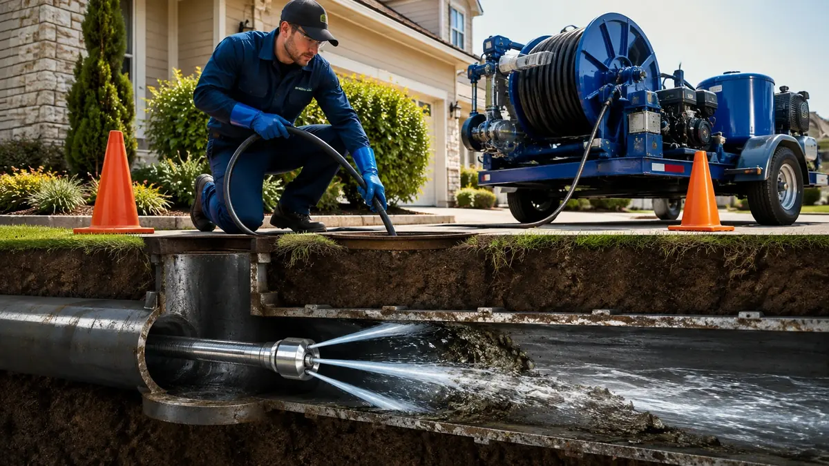 Main Sewer Line Hydro Jet Cleaning in Scotts Valley