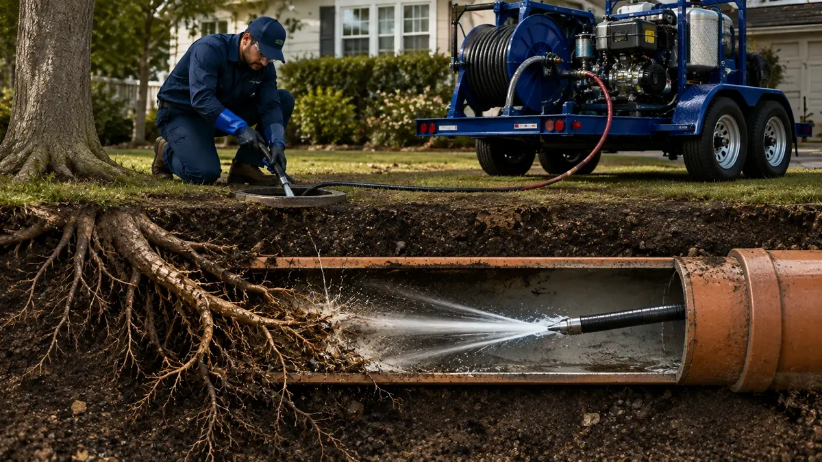 Tree Root Removal with Hydro Jetting in Scotts Valley